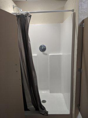 Clean, modern and private showers