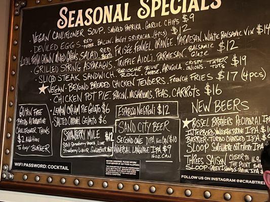 Seasonal Specials