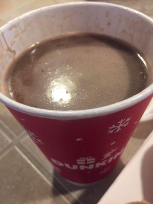 1 of the 2 hot cocoa's. Delish!! You can see the whipped cream has melted in perfectly. Yumm!!