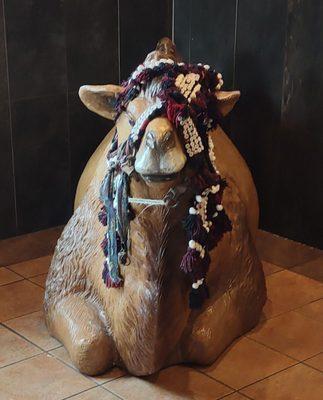 Camel figure in the foyer