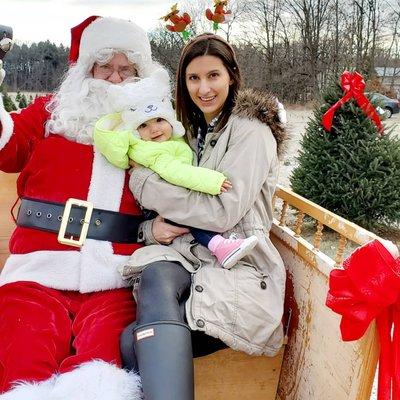 Pictures with Santa while getting your Christmas tree!