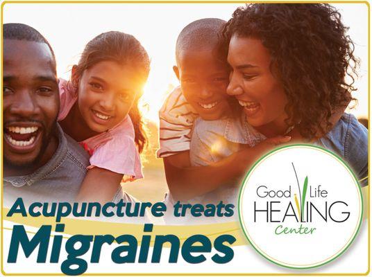 Acupuncture treats Migraines