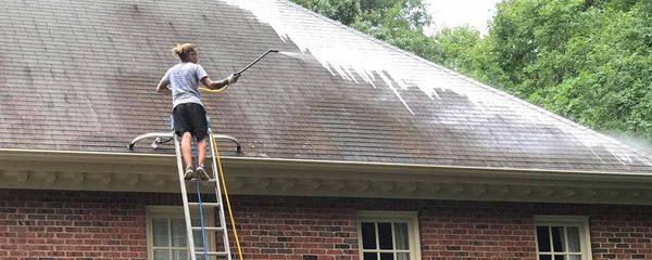 EZ Flow Window Cleaning provides Roof and Gutter Cleaning.