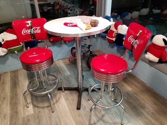 Coca cola seating!