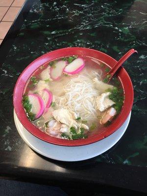 Rice noodle soup!