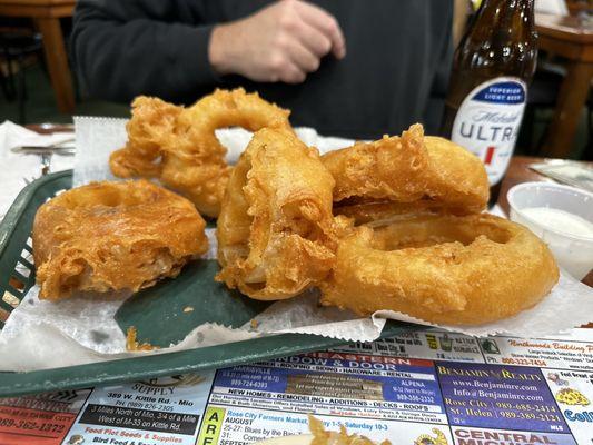 Onion Rings - huge and yummy!