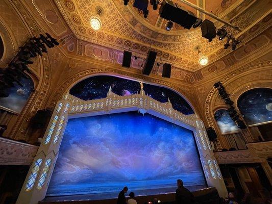 Opening backdrop for the Book of Mormon.