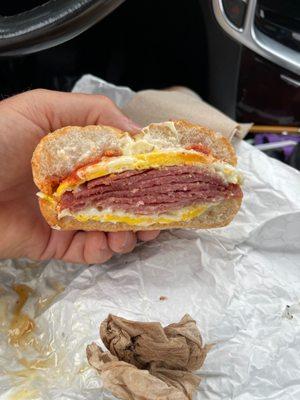 Pork Roll Egg and Cheese- Loaded!!