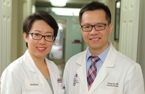 Drs Wei Liu and Ziqiang Zhu. Primary care physician in Flushing, Queens