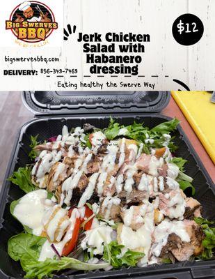 Jerk chicken salad