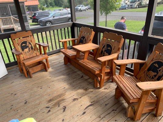 Porch of the cabin