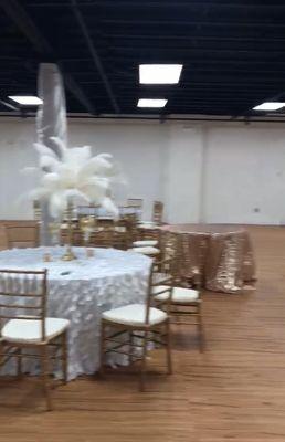 You can rent linens from Grand Gala or provide your own!