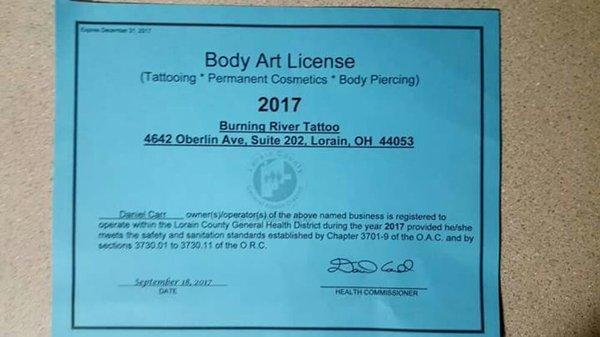 Licensed by Lorain County Board of Health