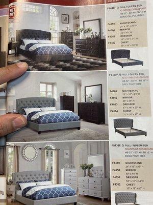 Bed set special order from catalog