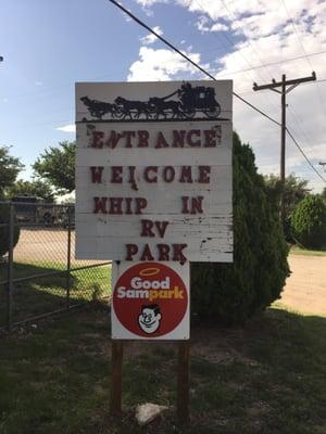 RV Park sign