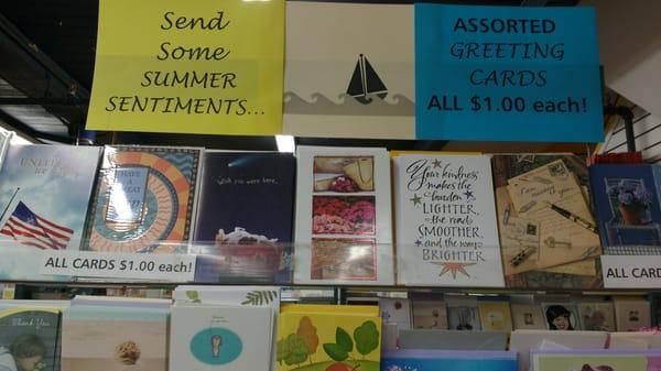 Greeting cards, all only $1 each!