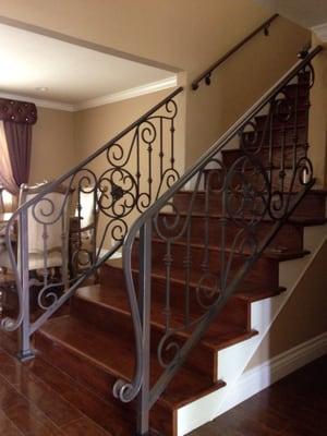 Small staircase railings