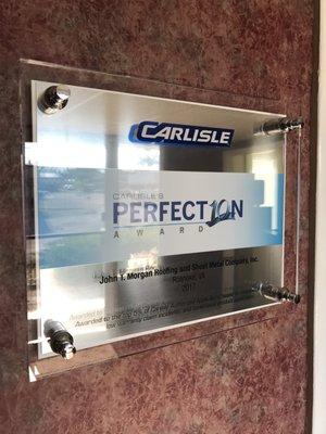 2017 Carlisle Perfection Award