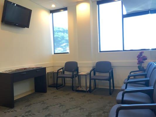 Clean and spacious waiting room