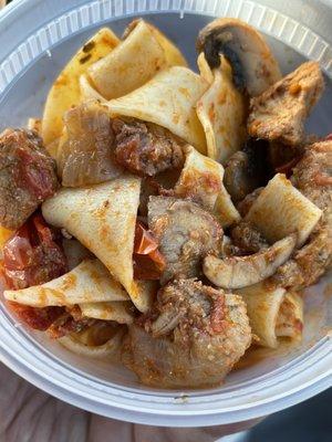 Veal & Pappardelle noodles