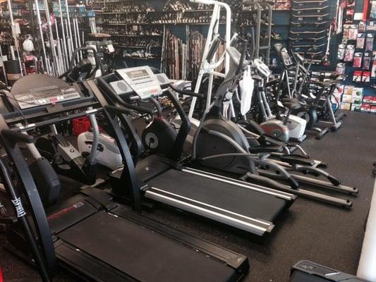 We carry new and used elliptical machines, treadmills, exercise bikes, and much more fitness items for your home.