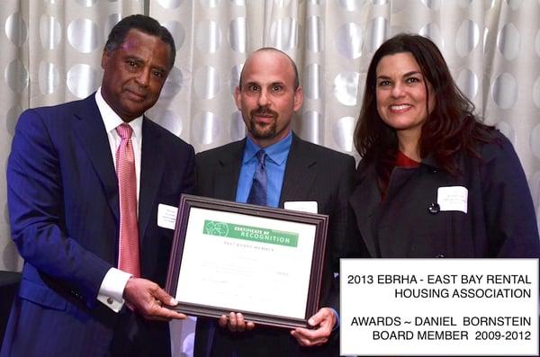 Daniel Bornstein, recognized EBRHA board member, 2013.