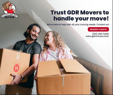 Moving can be a real hassle, we get it. Let our professional team of movers make your move stress-free while we get it done right!