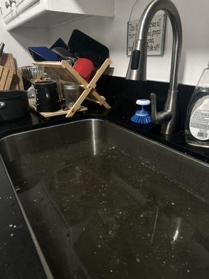 Second flooded sink