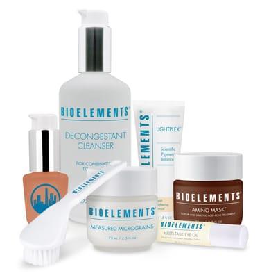 We use Bioelements in all of our facial services.