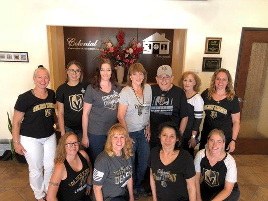 Colonial Property Management is a supporter of the Las Vegas Golden Knights!