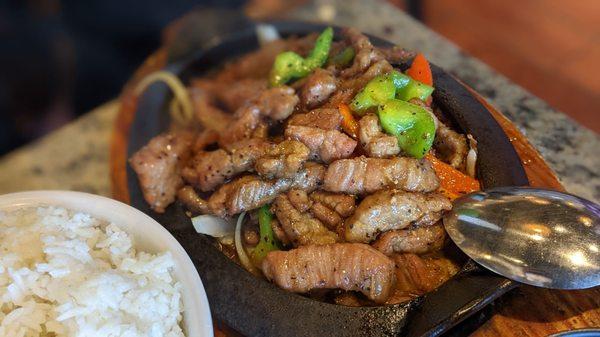 Sizzling beef