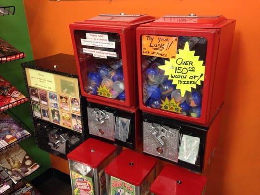 Vending machines for sports, Magic, Pokemon and Yu-Gi-Oh cards