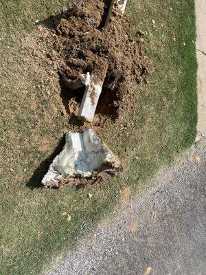 2nd mailbox. Hit & run