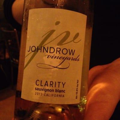 Johndrow Vineyards, Clatity Sauvignon Blanc