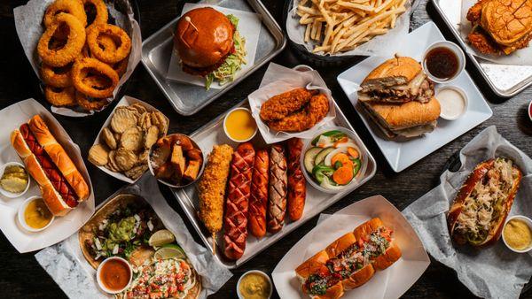 an orgy of tavern food