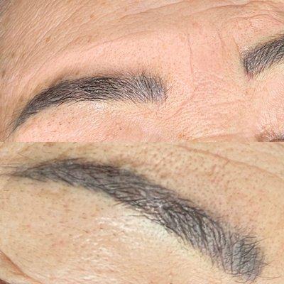 Color correction Microblading