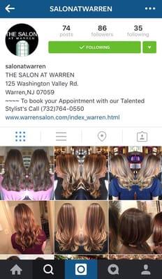 Find our Instagram page for more photos of our stylists work!