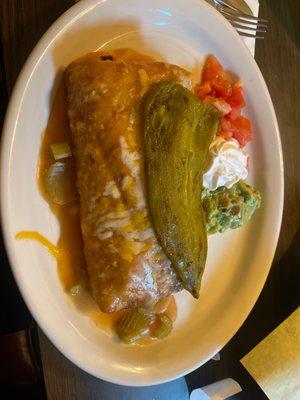 I got the outrageous chimichanga! Amazing like always!!!!