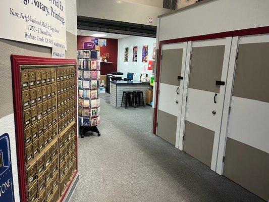 MAIL BOXES AND MINI STORAGE UNITS