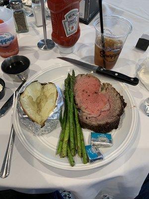 Prime rib dinner special