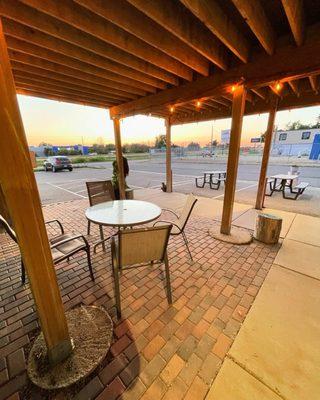 Below deck patio