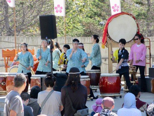 GenRyu Arts Taiko at the 2022 Japan Day Festival at the Japantown Peace Plaza.