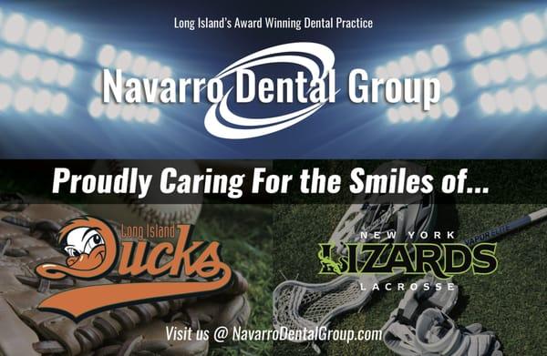 Team Dentist for the Long Island Ducks & New York Lizards!