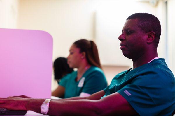 Nursing Students at Computer