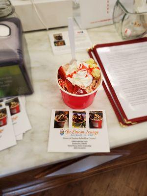 Strawberry Cheesecake Rolled Ice Cream! So yummy!