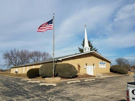 The church facility.