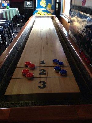 Free Shuffle board. Leagues are available also.