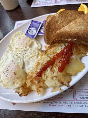 2 Eggs over Medium with HomeFries