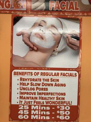 We specialize in facials, and we recommend regular facials as a part of everyone's skin care routine