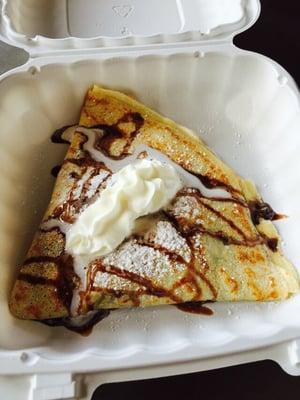 Banana, Carmel and Nutella Crepe